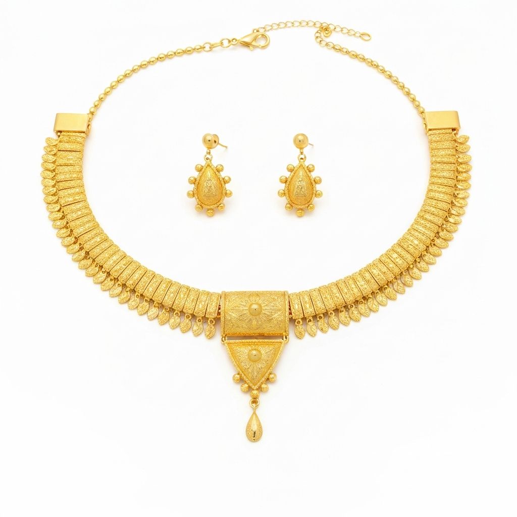 Parure Bijoux Dorée